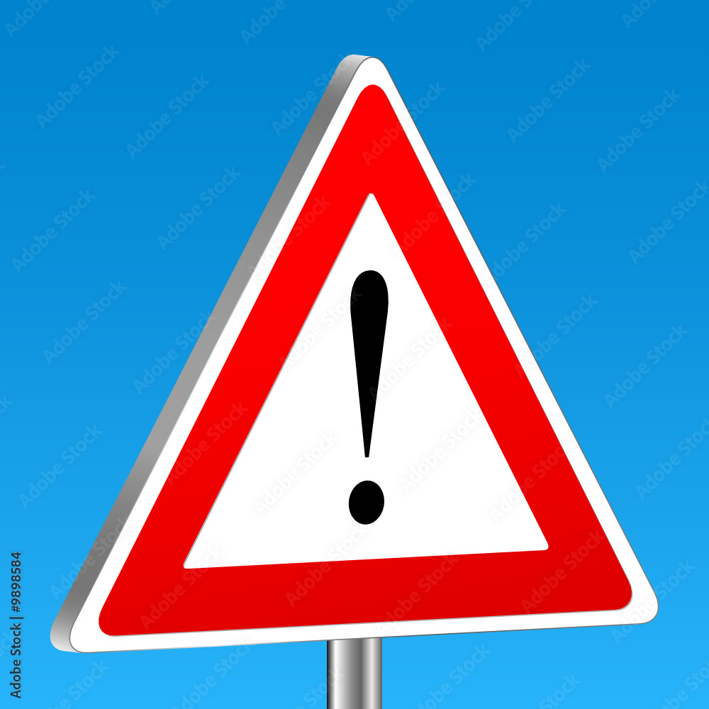 background attention sign background attention sign