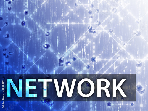Network illustration, showing information structures