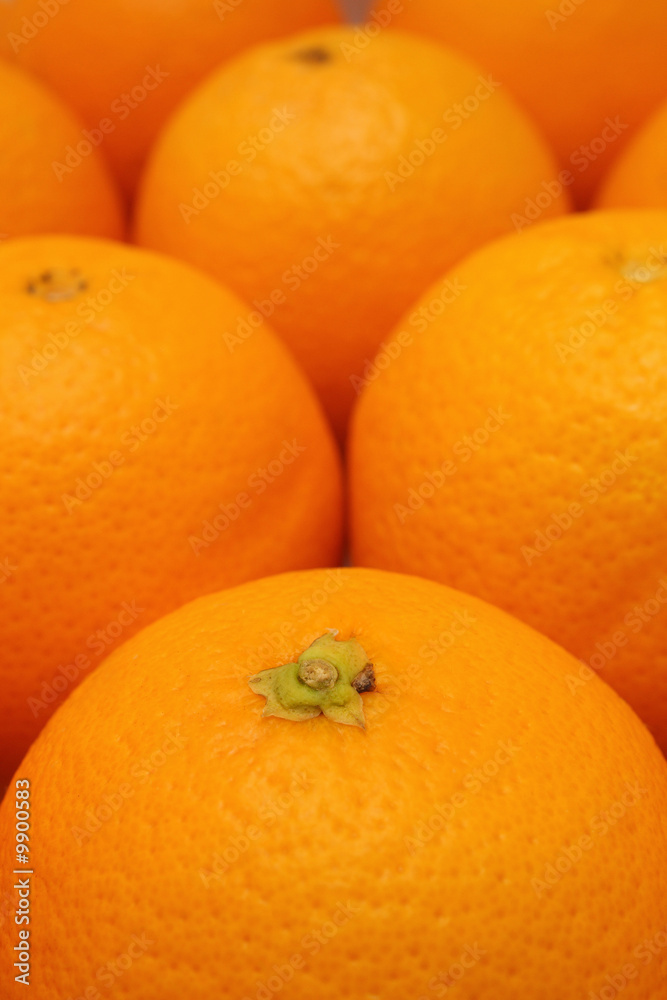 Close up of many oranges as fruit background. Close up of many oranges as fruit background.