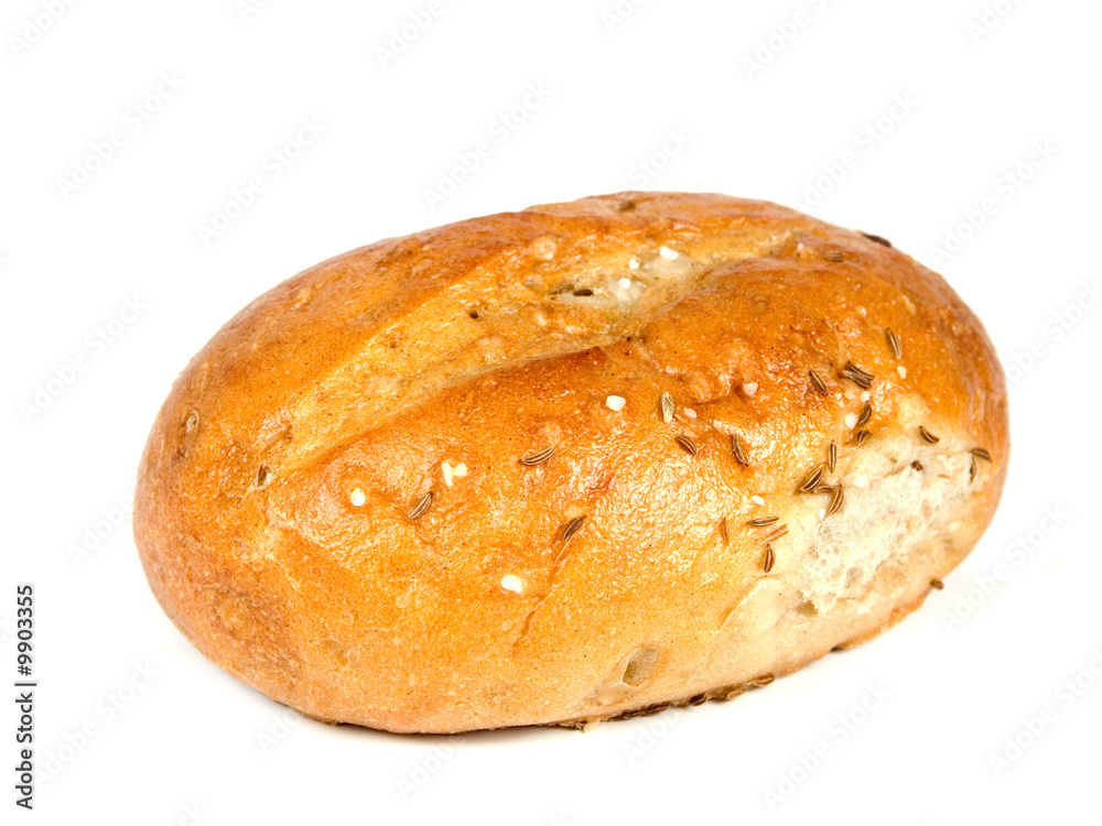 Bakery foodstuffs on white background - Shot in a studio