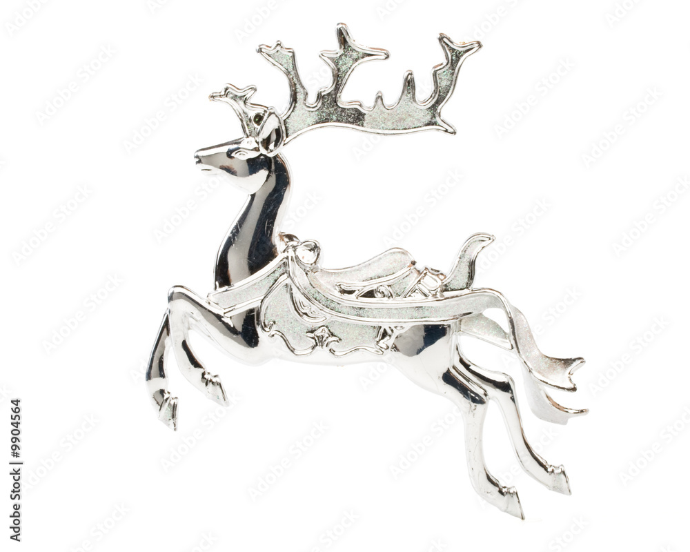 Fototapeta premium New Year's and Christmas decoration on a white background