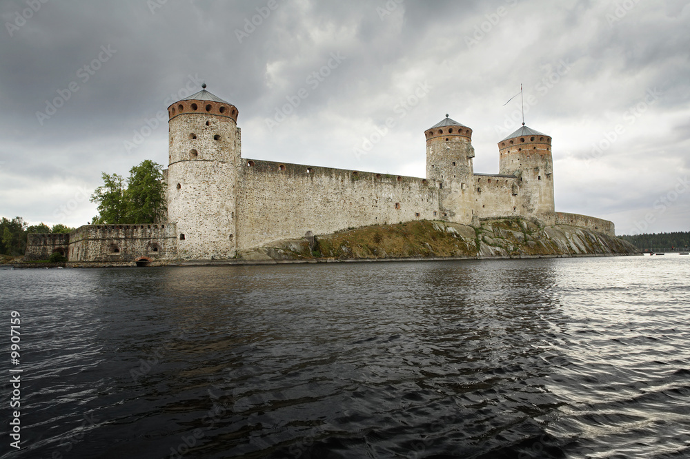 Olavinlinna medieval castle in Finland