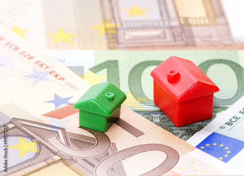 houses and euro bills © dkimages