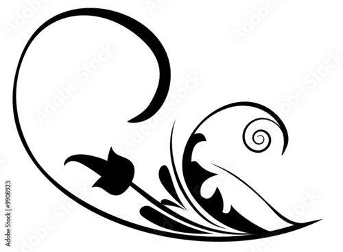 flower vector ornament