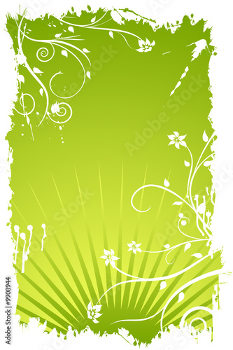 grunge flower ornaments