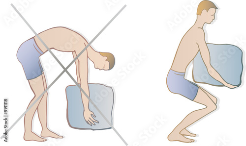 proper way of picking up weights