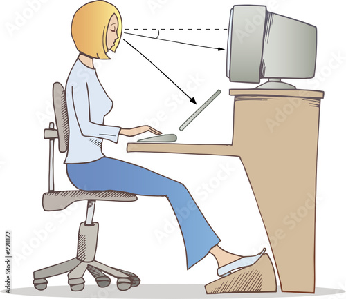 proper way of working on computer