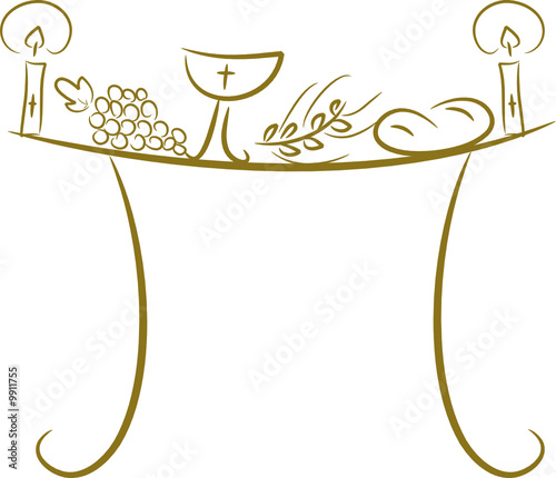 Kommunion / Christentum / religiöse Symbole