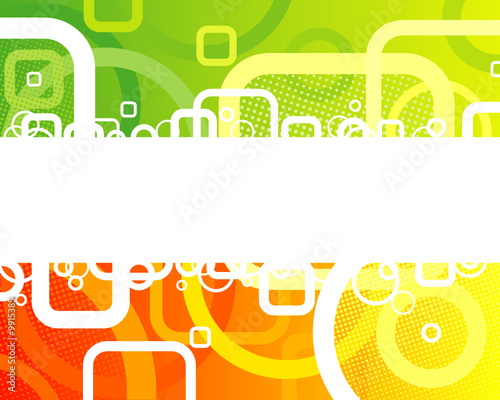 Abstract Fresh Banner of vector illustration layered.