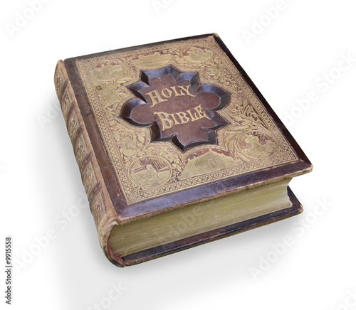 Isolated Antique Bible.