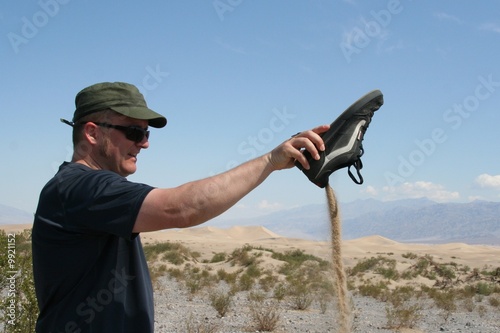 Sand im Schuh, Death Valley (Kalifornien) - USA
