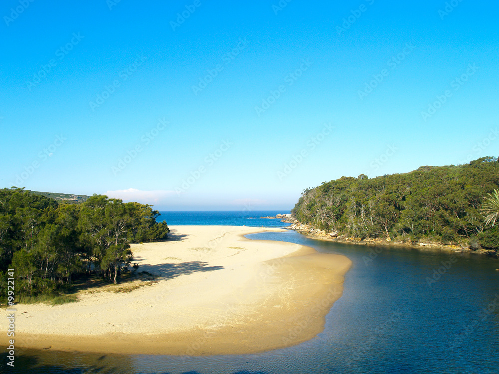 A tropical beach in Sydney National Park, Australia