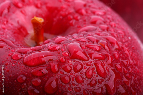 Red apple macro