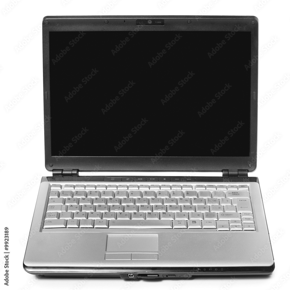 Modern laptop isolated over a white background Modern laptop isolated over a white background