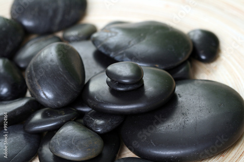 black pebbles - beauty treatment