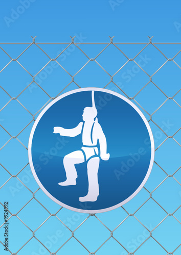 Panneau de protection obligatoire des chutes
