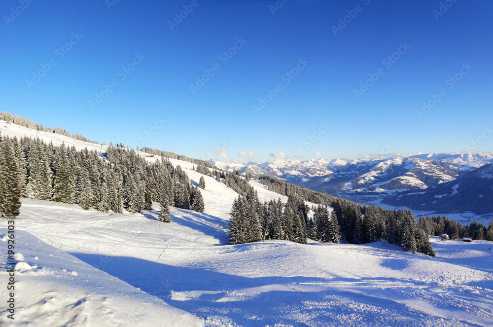 Winterlandscahft in Brixen in Tirol Oesterreich