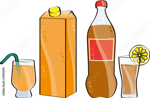 cola and orange juice