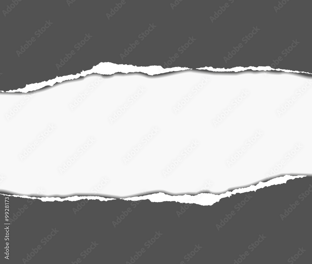 Tear paper  - abstract black and white background