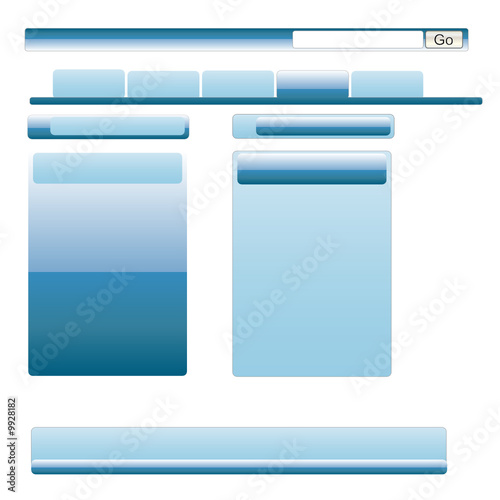 homepage layout button set web