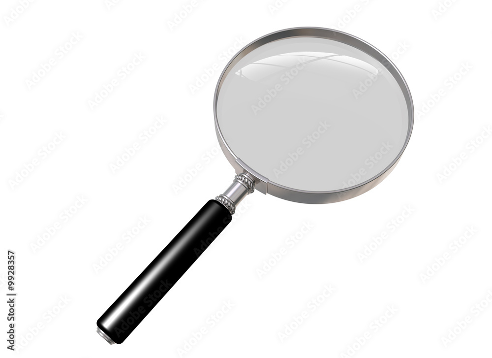 magnifying glass isolated on a white background magnifying glass isolated on a white background
