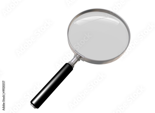 magnifying glass isolated on a white background