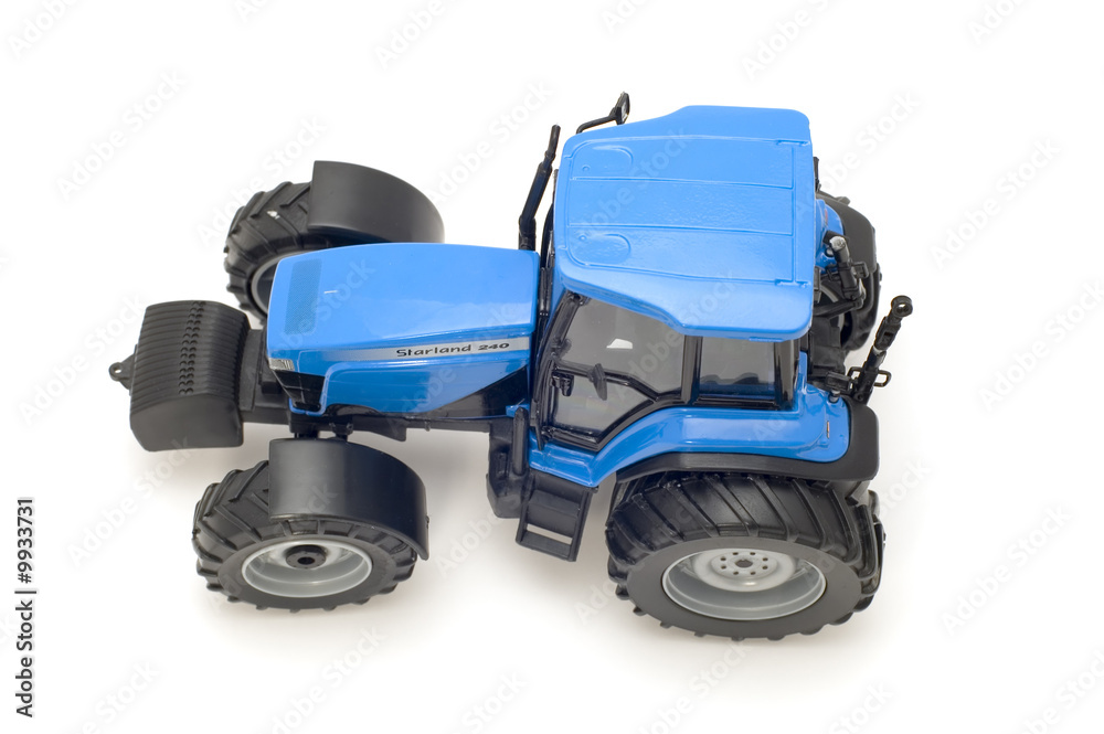 object on white - toy - tractor