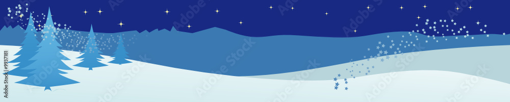 winter landscape, banner