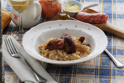 Risott cunt la luganega - Primi - Ricetta della Lombardia