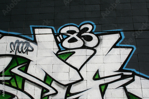 graffiti firma. arte urbano photo
