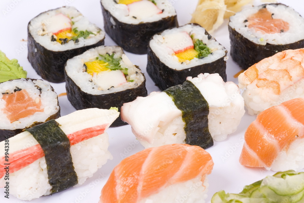 Traditional japanese food sushi - World Cuisine. Traditional japanese food sushi - World Cuisine.
