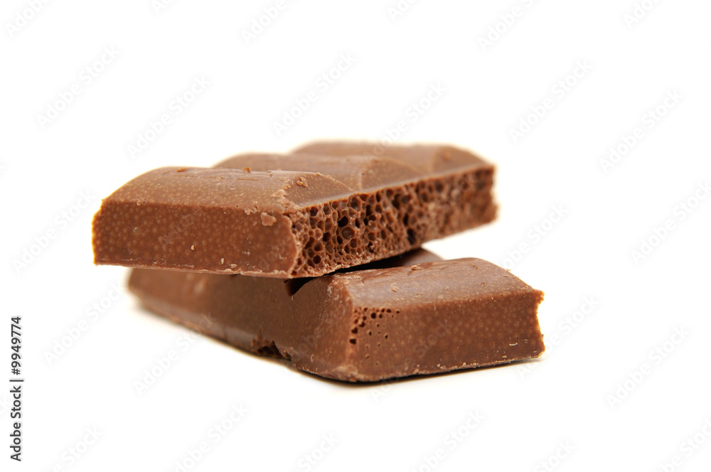 Chocolate isolated on white background Chocolate isolated on white background