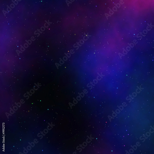 Space nebula starfield illustration of outerspace starry sky © Kheng Guan Toh