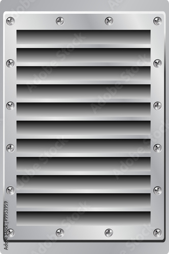 Metal Background Air Vent