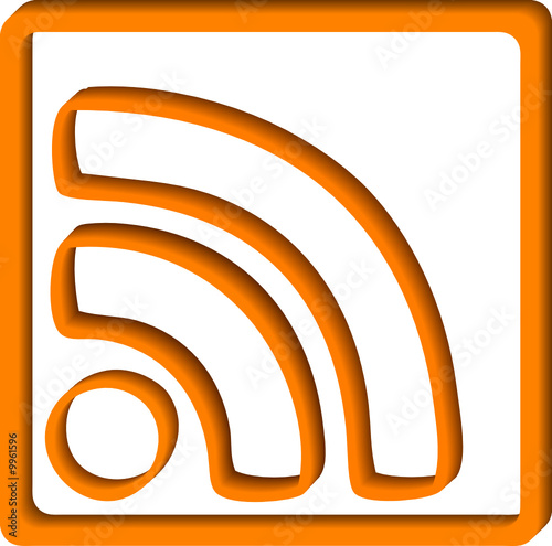 3D RSS icon