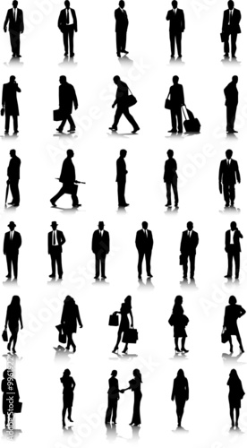 business silhouettes