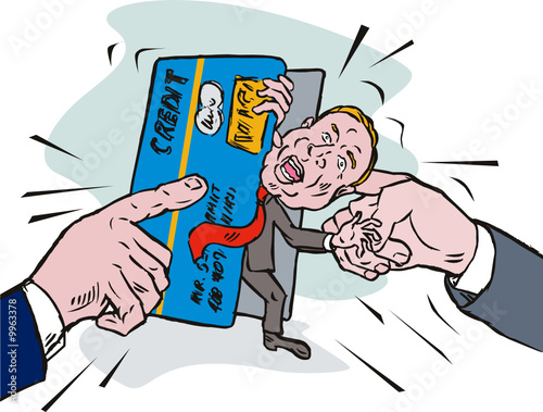 Man  in a credit crunch