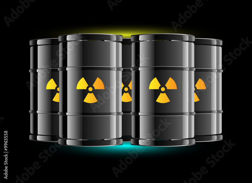 radiation sign barrel