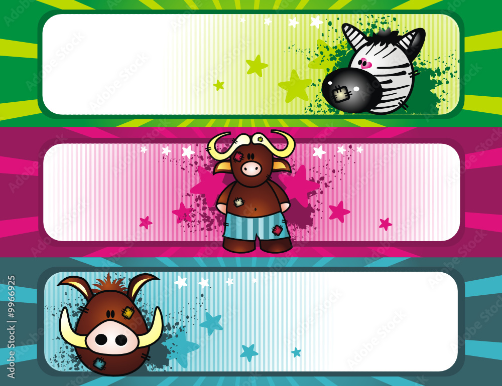 Fototapeta premium Cartoon banner