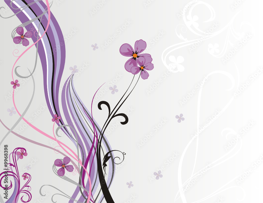 Flower Vector Composition Flower Vector Composition
