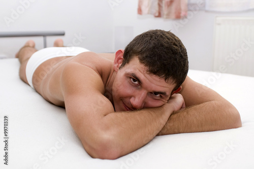 Guy in bed