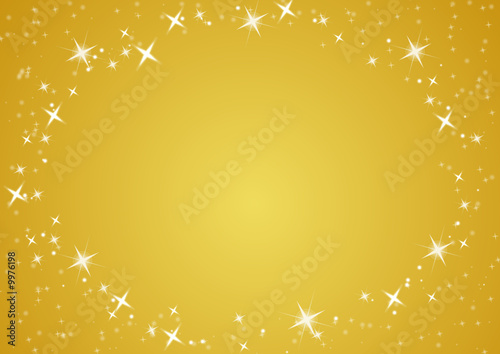 Merry Christmas gold decorations