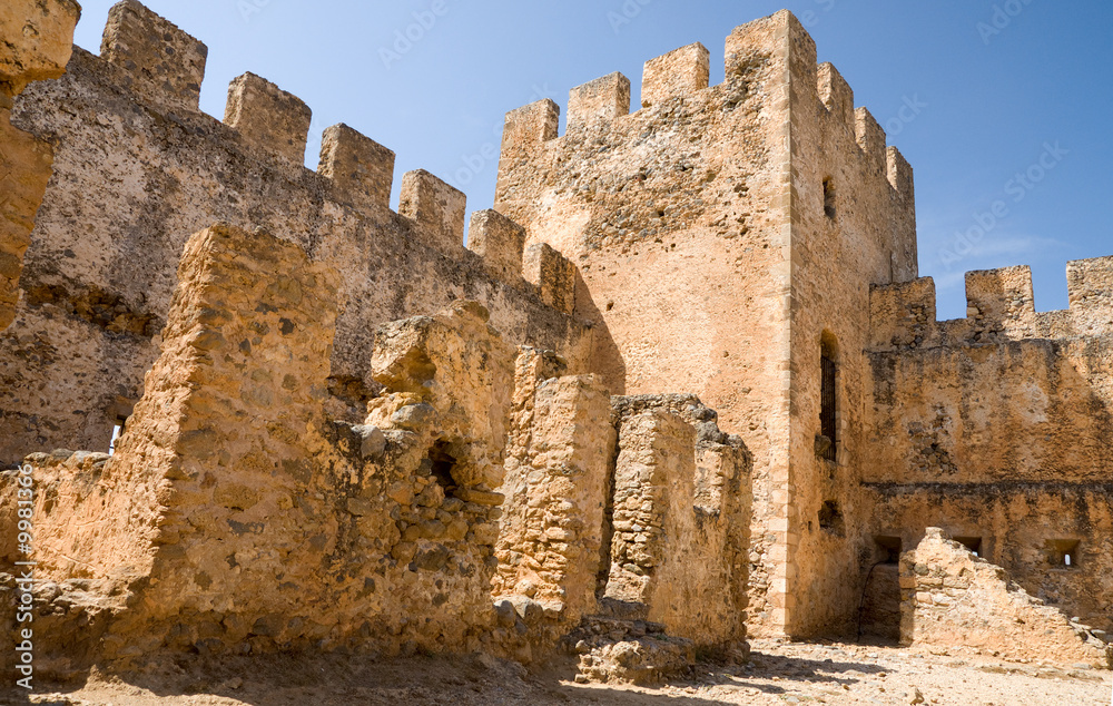 Old ruined castle, Crete, Greece