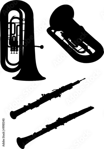 silhouette instrument de musique