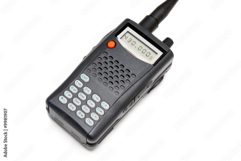 Personal Transeiver (Walkie-talkie). Isolated on white Personal Transeiver (Walkie-talkie). Isolated on white