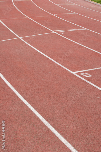 Racetrack at stadium