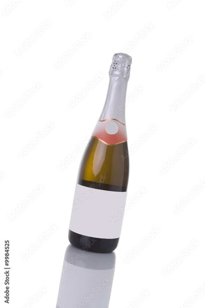news year eve champagne bottle isolated on white news year eve champagne bottle isolated on white