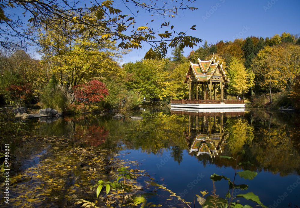 Fototapeta premium spiegelsee münchen westpark