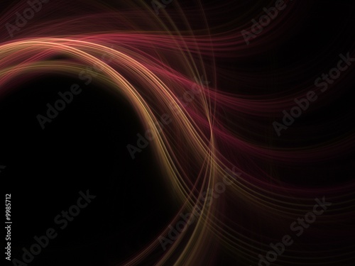Abstract fractal background. Light waves.