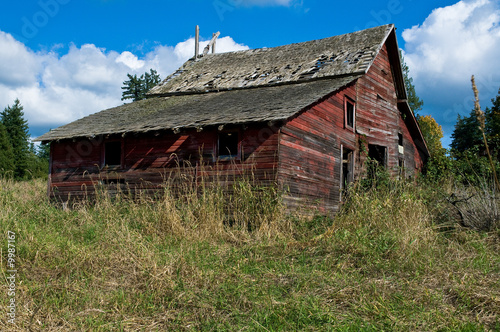 Old red barn